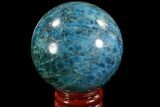 Bright Blue Apatite Sphere - Madagascar #78715-1